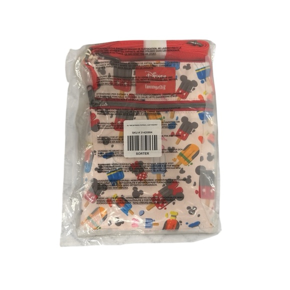 NEW Loungefly Disney Mickey Mouse & Friends Popsicle Crossbody Bag Purse - Picture 3 of 4